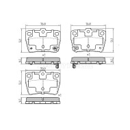 Колодки тормозные зад TOYOTA RAV4 00-05 SAT