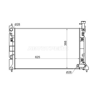 Радиатор MITSUBISHI COLT 4G15/4G19 Z25/8A 02- SAT