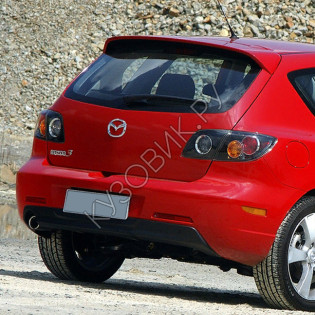  Бампер задний в цвет кузова Mazda 3 BK рестайлинг (2006-2009) хэтчбек