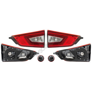 Фонари задние Ниссан Кашкай Nissan Qashqai J11 (2014-) комплект 2 штуки левый и правый SAT высокое качество