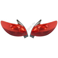 Фонари задние Пежо Peugeot 206 (1998-2010) комплект 2 штуки левый и правый TYC высокое качество