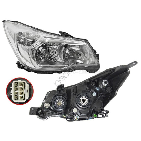 Фара SUBARU FORESTER 13-16 прав с электрокорректором (Евросвет) TYC