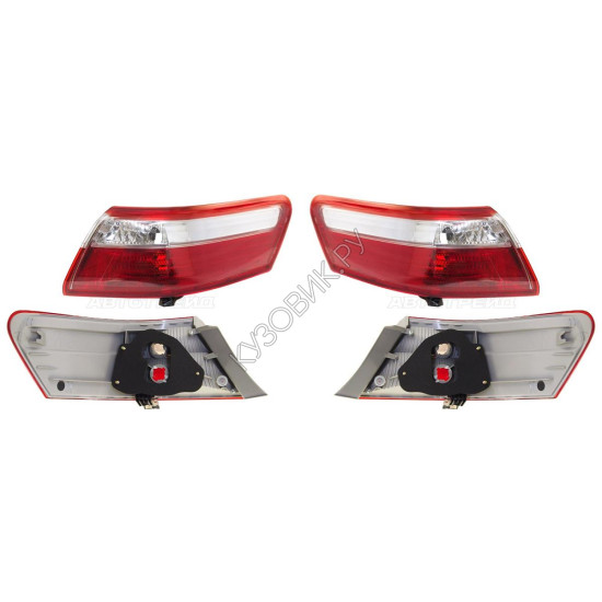 Фонари задние Тойота Камри Toyota Camry V40 (2006-2011) комплект 2 штуки левый и правый SAT высокое качество
